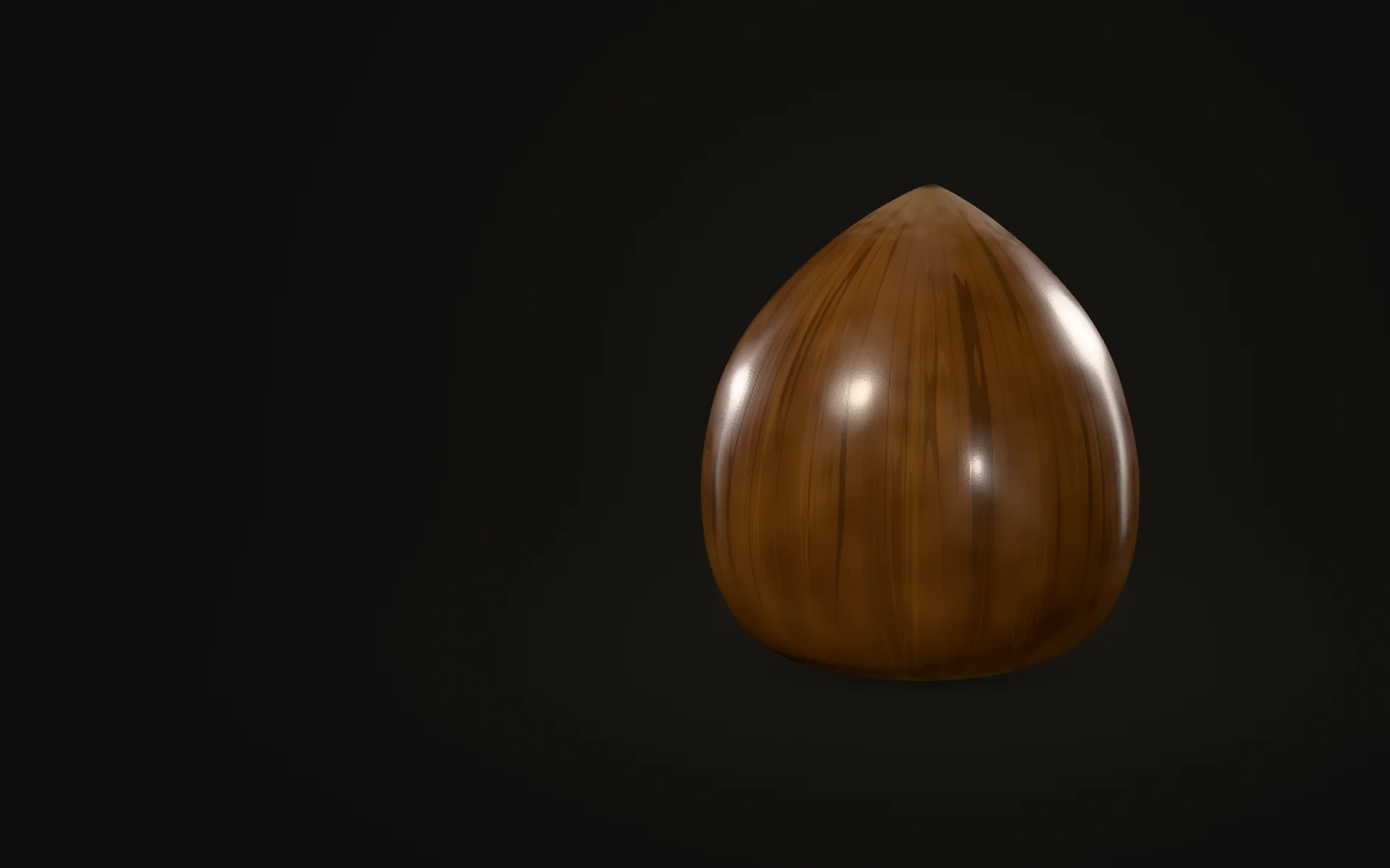 Noisette en coque, modèle 3D