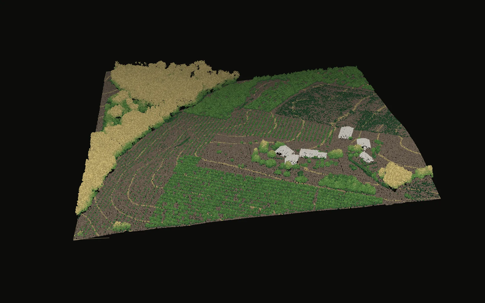 Le verger relevé au laser — IGN LiDAR HD · 10.08.2021 · 480 m